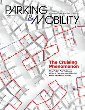 The cover of parking and mobility magazine.