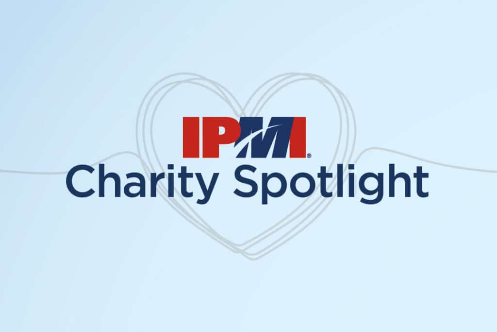 The logo for IPMI Charity Spotlight, an initiative of the Parking Industry & Mobility Awards (IPMI Awards).