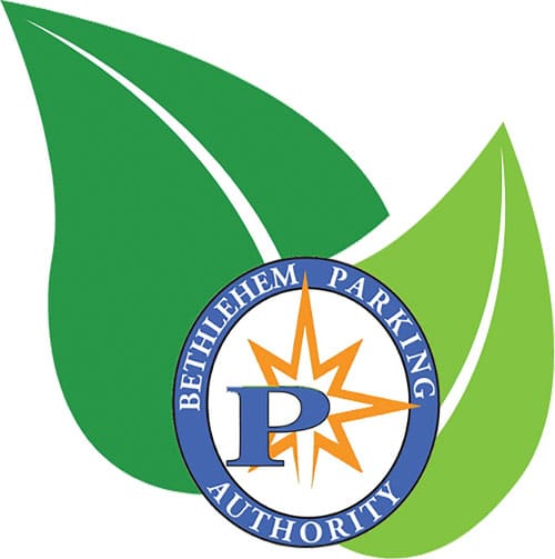 Bethlehem Parking Authority's logo represents their commitment to Parking Sustainability.